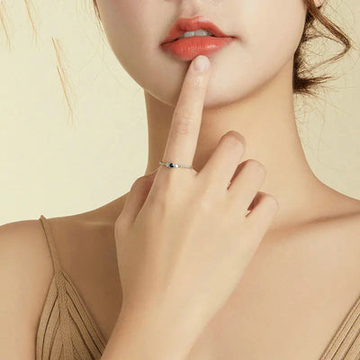 S925 Silver Mystical Blue Ring - Vintage Fashion Jewelry