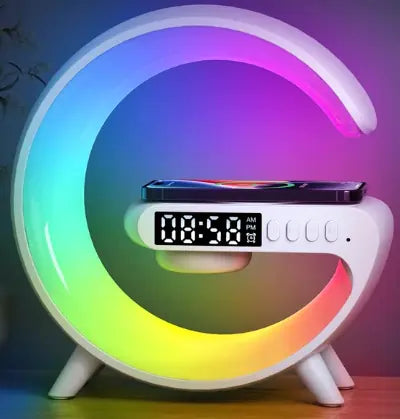Smart Bluetooth Speaker Night Light with Wireless Charger