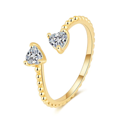 Adjustable Ring with 12 Birthstone Zircon Stones