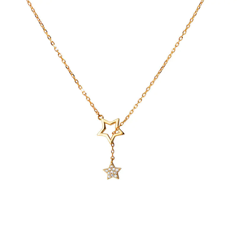2020 Silver Star Necklace with Diamond Accent (Simple)