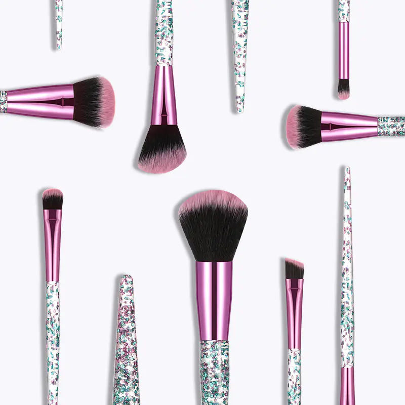 7-Piece Starry Glitter Liquid Eyeshadow Brush Set