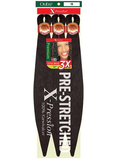 [3 PACK DEAL] Outre X-Pression Braid-Pre Stretched Braid 52" 3X 3 Packs (34)